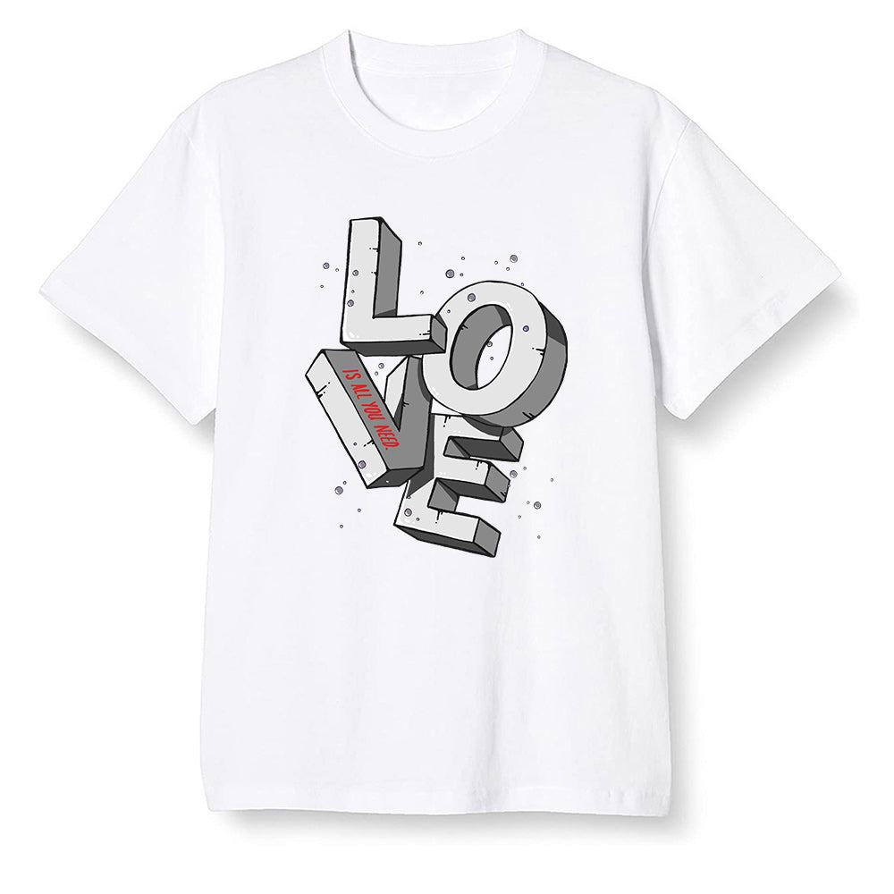 Pop Colour AJ13 Retro HE Got Game - Love! - White Men T-shirt