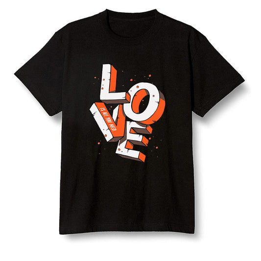 Pop Colour AJ13 Retro Starfish - Love! - Black Men T-shirt