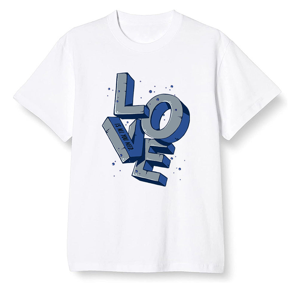 Pop Colour AJ13 Retro Flint - Love! - White Men T-shirt