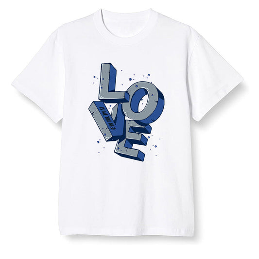 Pop Colour AJ13 Retro Flint - Love! - White Men T-shirt