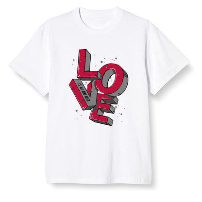 Pop Colour AJ13 Retro Gym Red Flint Grey - Love! - White Men T-shirt