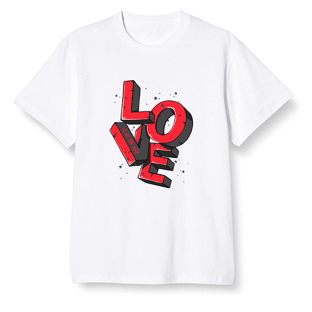 Pop Colour AJ6 Retro Black Infrared - Love! - White Men T-shirt