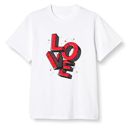 Pop Colour AJ6 Retro Black Infrared - Love! - White Men T-shirt