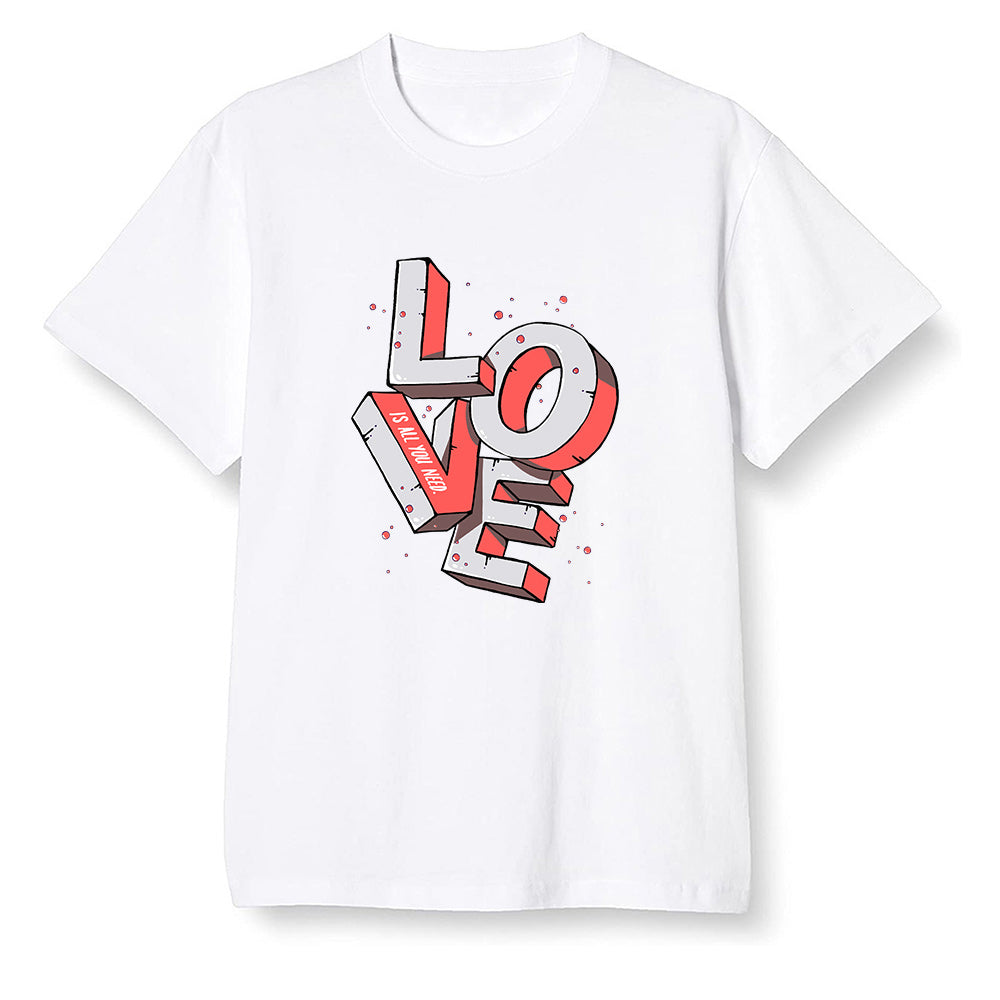 Pop Colour AJ6 Retro Tinker Hatfield - Love! - White Men T-shirt