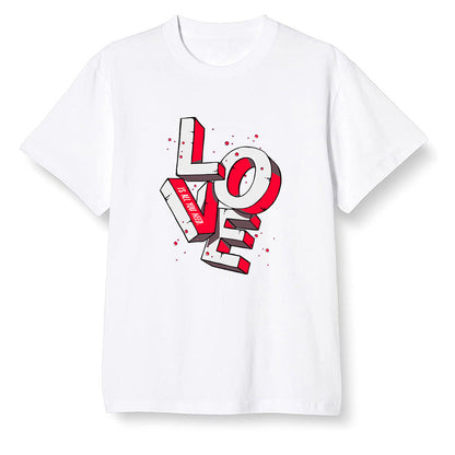 Pop Colour AJ6 Retro White Infrared - Love! - White Men T-shirt