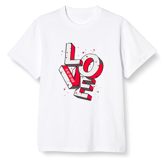 Pop Colour AJ6 Retro White Infrared - Love! - White Men T-shirt