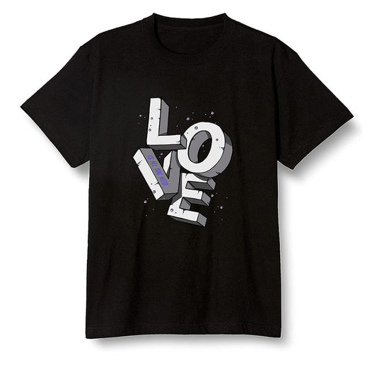 Pop Colour AJ6 Retro Ltr Flint - Love! - Black Men T-shirt