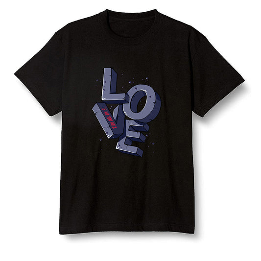 Pop Colour AJ6 Retro 'Doernbecher' 2019 Midnight Navy/White-Varsity Red-Metallic Gold - Love! - Black Men T-shirt