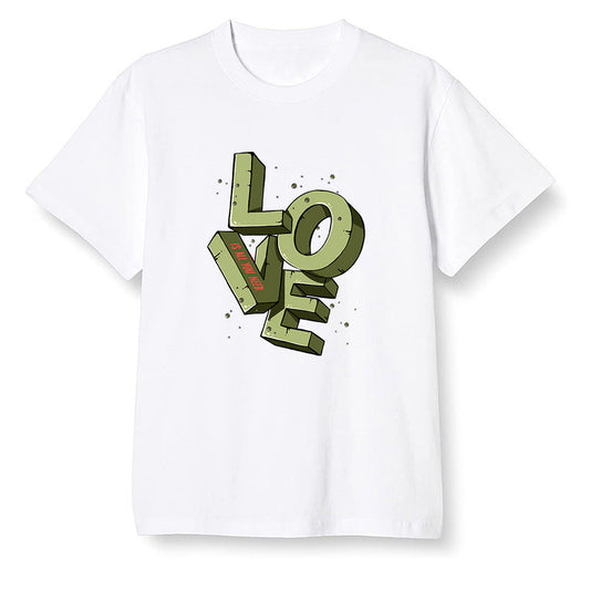Pop Colour AJ6 Retro SP Travis Scott - Medium Olive - Love! - White Men T-shirt