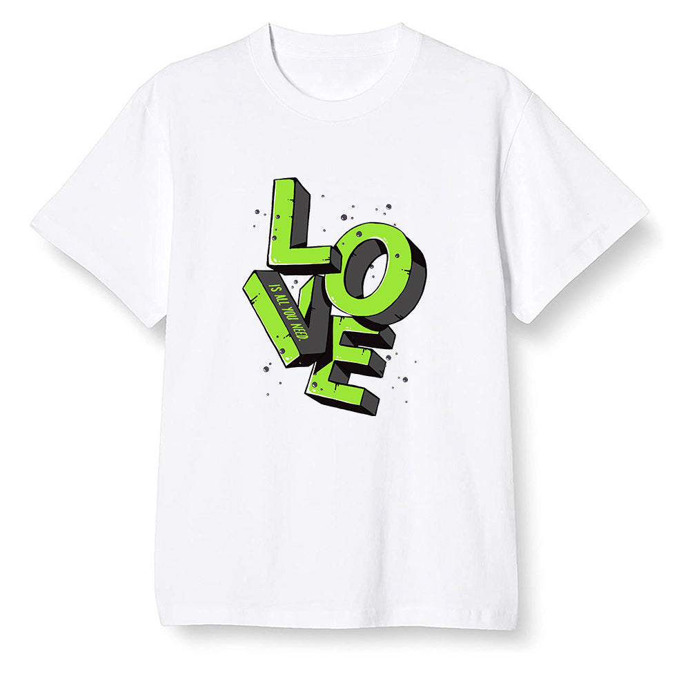 Pop Colour AJ6 Retro Electric Green - Love! - White Men T-shirt