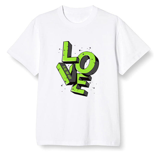 Pop Colour AJ6 Retro Electric Green - Love! - White Men T-shirt