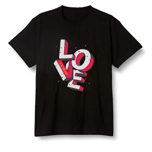 Pop Colour AJ6 Retro Hare - Love! - Black Men T-shirt