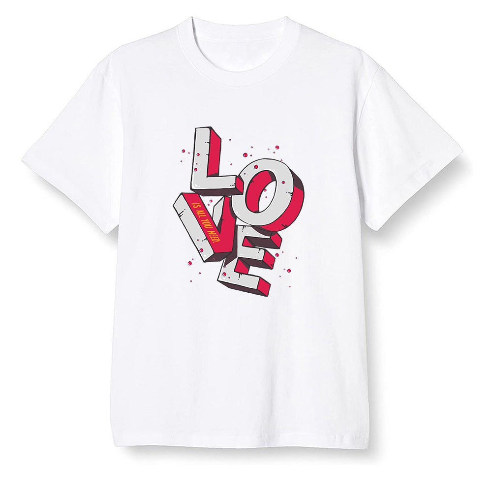 Pop Colour AJ6 Retro Hare - Love! - White Men T-shirt