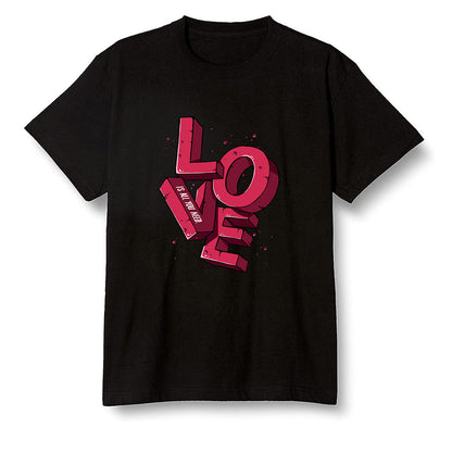 Pop Colour AJ6 Retro Carmine - Love! - Black Men T-shirt