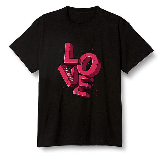 Pop Colour AJ6 Retro Carmine - Love! - Black Men T-shirt