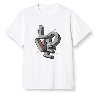 Pop Colour AJ6 Retro Psg Iron Grey Infrared - Love! - White Men T-shirt