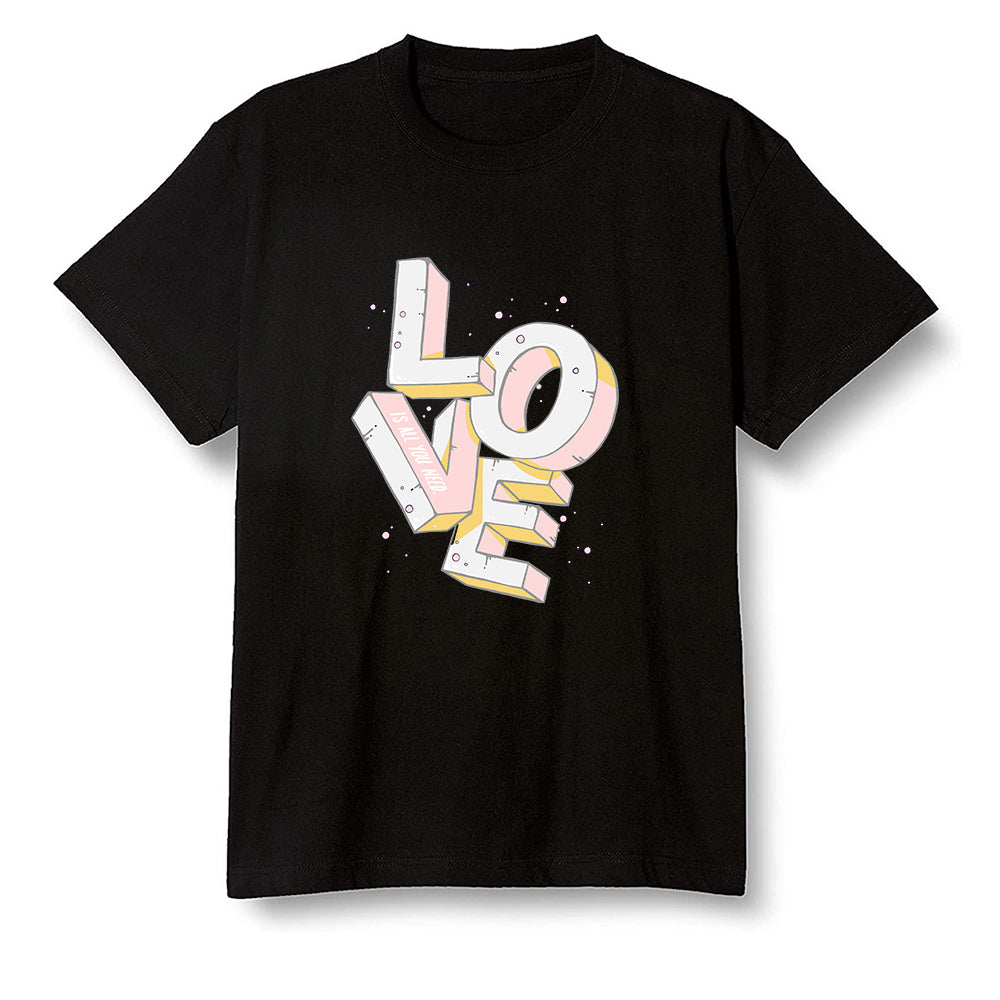 Pop Colour AJ6 Retro Gold Hoops - Love! - Black Men T-shirt