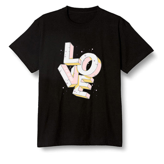 Pop Colour AJ6 Retro Gold Hoops - Love! - Black Men T-shirt