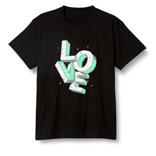 Pop Colour AJ6 Tiffany Blue - Love! - Black Men T-shirt
