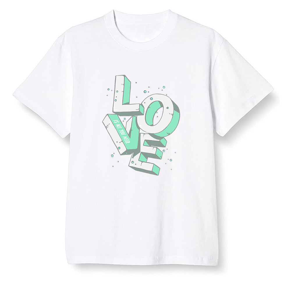 Pop Colour AJ6 Tiffany Blue - Love! - White Men T-shirt