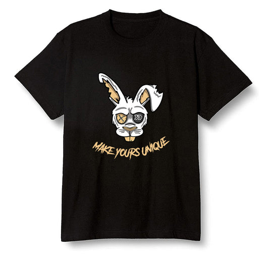 Pop Colour AJ1 Retro High OG NRG Gold TOE - Make yours unque - Black Men T-shirt
