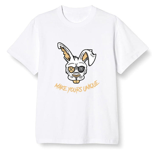 Pop Colour AJ1 Retro High OG NRG Gold TOE - Make yours unque - White Men T-shirt