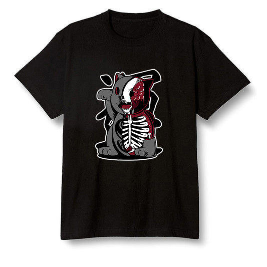 Pop Colour AJ1 Low Black Toe - Maneki Neko - Black Men T-shirt
