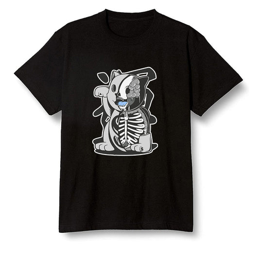Pop Colour AJ1 Low Wolf Grey/Sail/Photon Dust/White - Maneki Neko - Black Men T-shirt