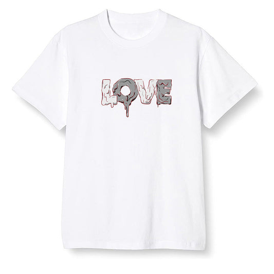 Pop Colour AJ1 Low Black Toe - Melting love - White Men T-shirt
