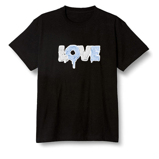 Pop Colour AJ1 Retro High OG Hyper Royal - Melting love - Black Men T-shirt