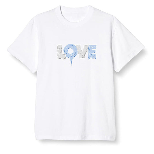 Pop Colour AJ1 Retro High OG Hyper Royal - Melting love - White Men T-shirt