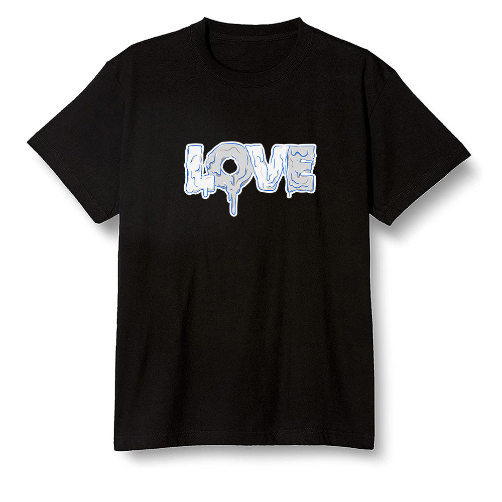 Pop Colour AJ1 Low Wolf Grey/Sail/Photon Dust/White - Melting love - Black Men T-shirt