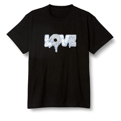 Pop Colour AJ1 Low Wolf Grey/Sail/Photon Dust/White - Melting love - Black Men T-shirt