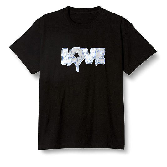 Pop Colour AJ1 Low Wolf Grey/Sail/Photon Dust/White - Melting love - Black Men T-shirt