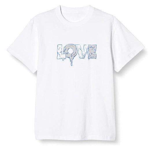 Pop Colour AJ1 Low Wolf Grey/Sail/Photon Dust/White - Melting love - White Men T-shirt