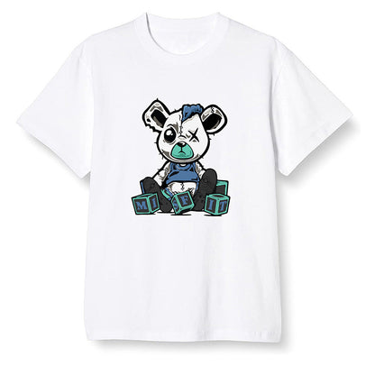 Pop Colour AJ1 High OG TIE DYE - Misfit Teddy - White Men T-shirt