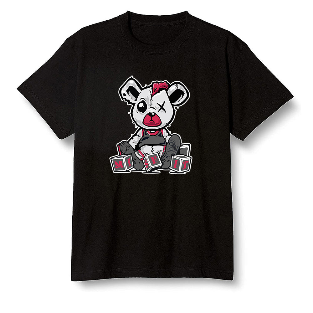 Pop Colour AJ6 Retro Carmine - Misfit Teddy - Black Men T-shirt