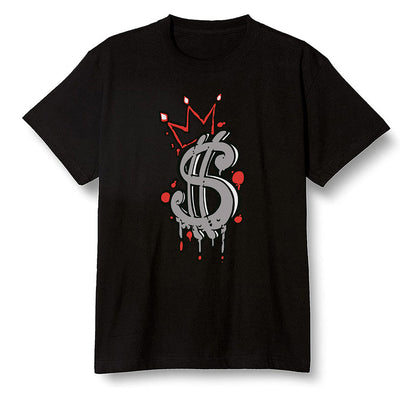 Pop Colour AJ1 Low Black Toe - Money  - Black Men T-shirt
