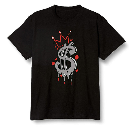 Pop Colour AJ1 Low Black Toe - Money  - Black Men T-shirt