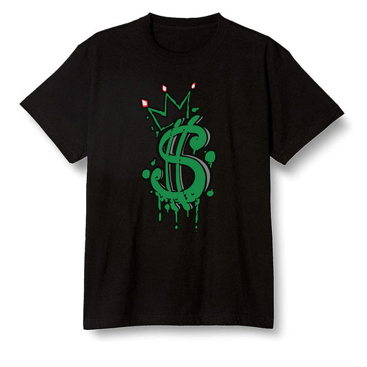 Pop Colour AJ1 Retro High OG Pine Green J10456 - Money  - Black Men T-shirt