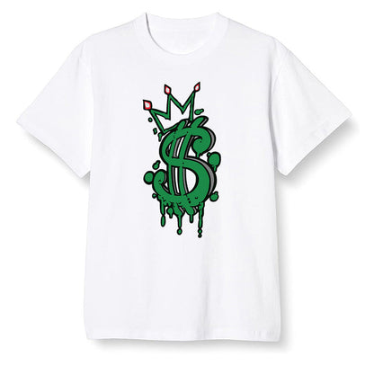 Pop Colour AJ1 Retro High OG Pine Green J10456 - Money  - White Men T-shirt