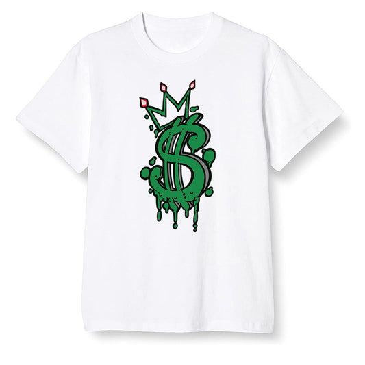 Pop Colour AJ1 Retro High OG Pine Green J10456 - Money  - White Men T-shirt