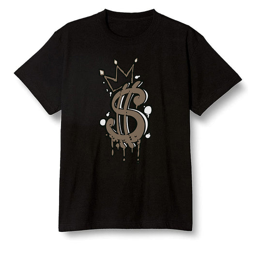 Pop Colour AJ1 Retro High Dark Mocha - Money  - Black Men T-shirt