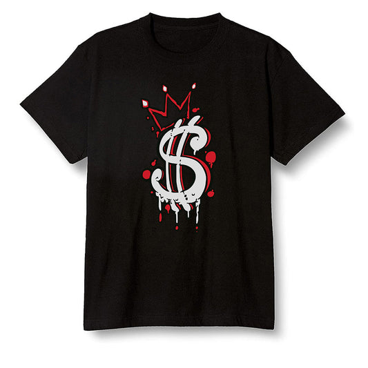 Pop Colour AJ1 Retro High OG Light Smoke Grey - Money  - Black Men T-shirt