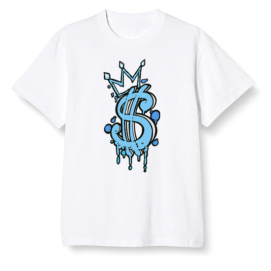 Pop Colour AJ1 Retro High OG University Blue - Money  - White Men T-shirt