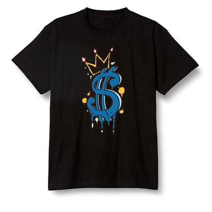Pop Colour AJ1 Retro High OG Tokyo Bio Hack - Money  - Black Men T-shirt