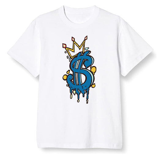 Pop Colour AJ1 Retro High OG Tokyo Bio Hack - Money  - White Men T-shirt