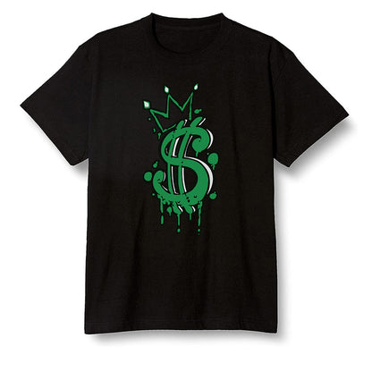 Pop Colour AJ1 Retro High OG Pine Green J10443 - Money  - Black Men T-shirt