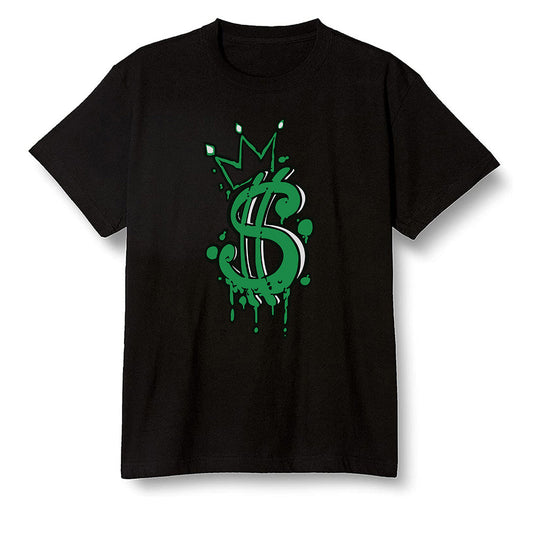 Pop Colour AJ1 Retro High OG Pine Green J10443 - Money  - Black Men T-shirt