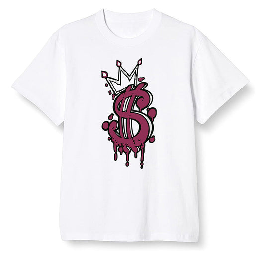 Pop Colour AJ1 Retro High OG Bordeaux - Money  - White Men T-shirt